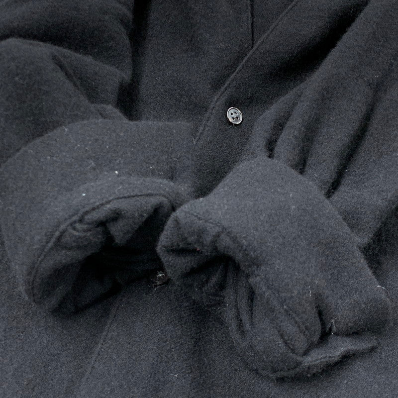 【中古品】【メンズ】 BLANC YM ブラン ワイエム BL-25A-CSJ CASHMERE SHIRT JACKET カシミア シャツ ジャケット トップス 長袖 140-260430-ya-08-izu サイズ：M カラー：BLACK 万代Net店