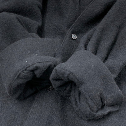 【中古品】【メンズ】 BLANC YM ブラン ワイエム BL-25A-CSJ CASHMERE SHIRT JACKET カシミア シャツ ジャケット トップス 長袖 140-260430-ya-08-izu サイズ：M カラー：BLACK 万代Net店