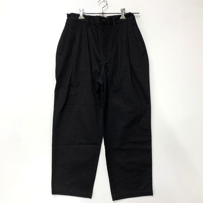【中古美品】【メンズ】 STILL BY HAND スティルバイハンド PT07254 COTTON TWILL 1TUCK PANTS コットン ツイル 1タック パンツ ボトムス 151-260501-kh-08-izu サイズ：46 カラー：ブラック 万代Net店