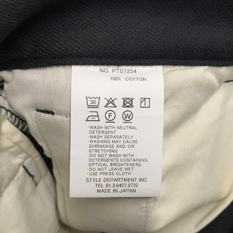 【中古美品】【メンズ】 STILL BY HAND スティルバイハンド PT07254 COTTON TWILL 1TUCK PANTS コットン ツイル 1タック パンツ ボトムス 151-260501-kh-08-izu サイズ：46 カラー：ブラック 万代Net店
