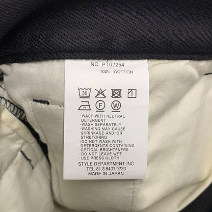 【中古美品】【メンズ】 STILL BY HAND スティルバイハンド PT07254 COTTON TWILL 1TUCK PANTS コットン ツイル 1タック パンツ ボトムス 151-260501-kh-08-izu サイズ：46 カラー：ブラック 万代Net店