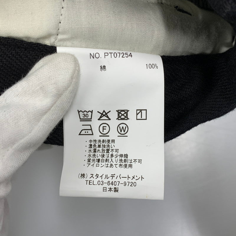 【中古美品】【メンズ】 STILL BY HAND スティルバイハンド PT07254 COTTON TWILL 1TUCK PANTS コットン ツイル 1タック パンツ ボトムス 151-260501-kh-08-izu サイズ：46 カラー：ブラック 万代Net店