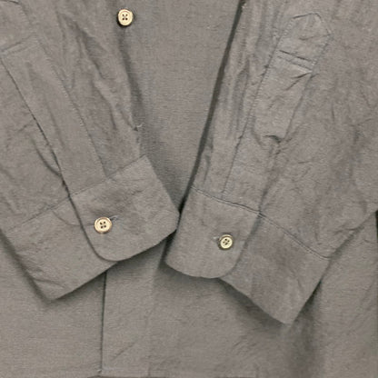 【中古美品】【メンズ】 STILL BY HAND スティル バイ ハンド SH03254 WOOL LINEN REGULAR COLLAR SHIRT ウール リネン レギュラーカラー シャツ トップス 長袖 140-260430-ya-13-izu サイズ：48 カラー：NAVY 万代Net店