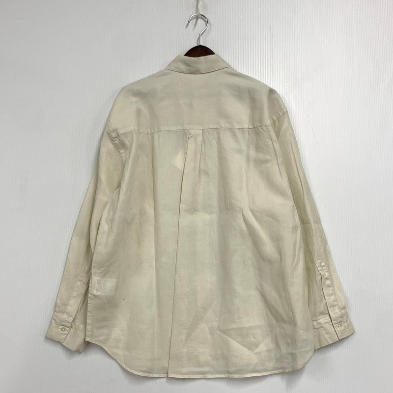 【中古美品】【メンズ】 STILL BY HAND スティル バイ ハンド SH05261 GARMENT-DYE OVER SHIRT ガーメントダイ オーバーシャツ トップス 長袖 140-260430-ya-12-izu サイズ：48 カラー：ECRU 万代Net店