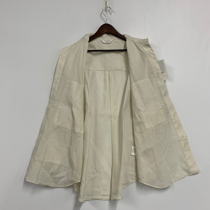 【中古美品】【メンズ】 STILL BY HAND スティル バイ ハンド SH05261 GARMENT-DYE OVER SHIRT ガーメントダイ オーバーシャツ トップス 長袖 140-260430-ya-12-izu サイズ：48 カラー：ECRU 万代Net店
