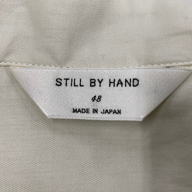 【中古美品】【メンズ】 STILL BY HAND スティル バイ ハンド SH05261 GARMENT-DYE OVER SHIRT ガーメントダイ オーバーシャツ トップス 長袖 140-260430-ya-12-izu サイズ：48 カラー：ECRU 万代Net店