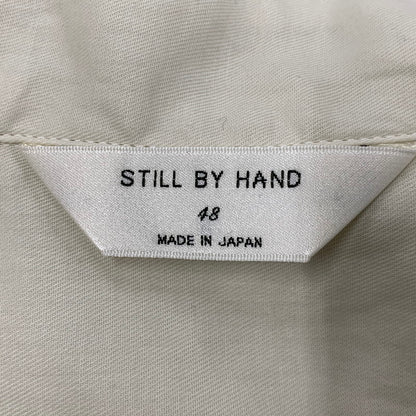 【中古美品】【メンズ】 STILL BY HAND スティル バイ ハンド SH05261 GARMENT-DYE OVER SHIRT ガーメントダイ オーバーシャツ トップス 長袖 140-260430-ya-12-izu サイズ：48 カラー：ECRU 万代Net店