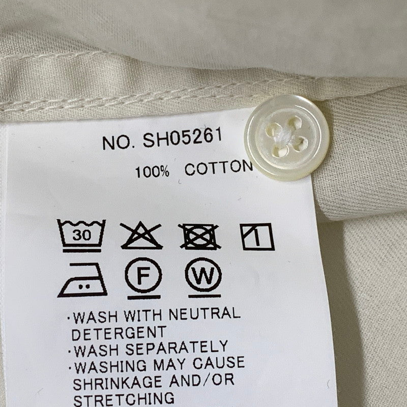 【中古美品】【メンズ】 STILL BY HAND スティル バイ ハンド SH05261 GARMENT-DYE OVER SHIRT ガーメントダイ オーバーシャツ トップス 長袖 140-260430-ya-12-izu サイズ：48 カラー：ECRU 万代Net店