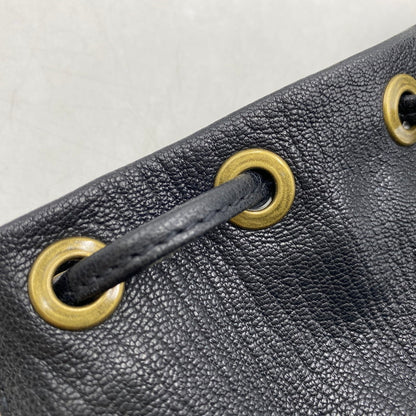 【中古品】【メンズ/レディース】 REFOMED リフォメッド × CCU シーシーユー REAC-CCU02 LEATHER KINCHAKU BAG レザー バッグ ショルダーバッグ 鞄 188-260501-kh-24-izu カラー：ブラック 万代Net店