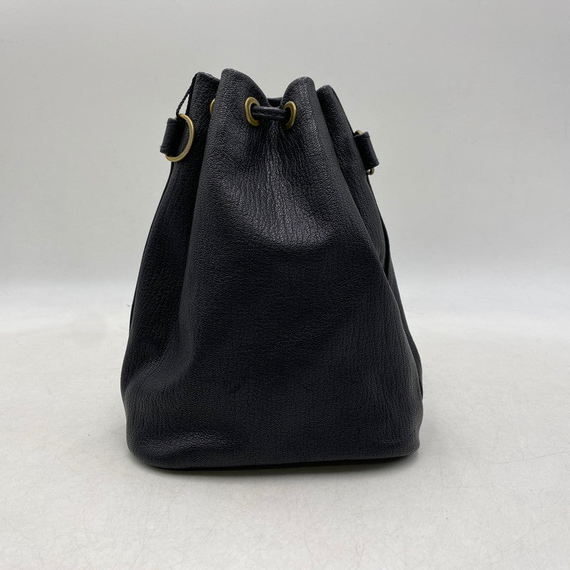 【中古品】【メンズ/レディース】 REFOMED リフォメッド × CCU シーシーユー REAC-CCU02 LEATHER KINCHAKU BAG レザー バッグ ショルダーバッグ 鞄 188-260501-kh-24-izu カラー：ブラック 万代Net店
