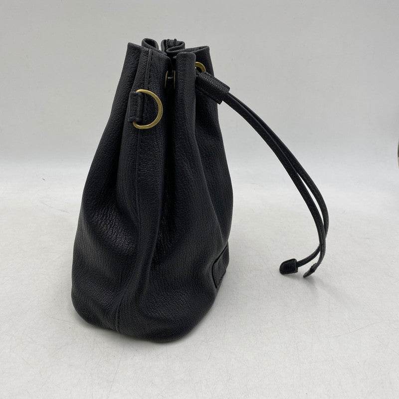 【中古品】【メンズ/レディース】 REFOMED リフォメッド × CCU シーシーユー REAC-CCU02 LEATHER KINCHAKU BAG レザー バッグ ショルダーバッグ 鞄 188-260501-kh-24-izu カラー：ブラック 万代Net店