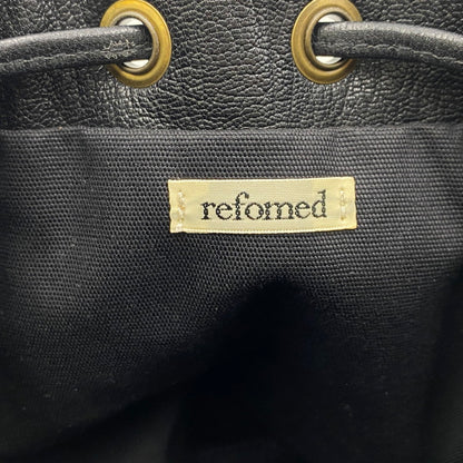 【中古品】【メンズ/レディース】 REFOMED リフォメッド × CCU シーシーユー REAC-CCU02 LEATHER KINCHAKU BAG レザー バッグ ショルダーバッグ 鞄 188-260501-kh-24-izu カラー：ブラック 万代Net店
