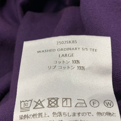 【中古美品】【メンズ】 SHINYAKOZUKA シンヤ コズカ 2502SK85 WASHED ORDINARY ウォッシュド オーディナリー S/S ショートスリーブ TEE Ｔシャツ ISSUE#7 イシュー トップス 半袖 140-260430-ya-04-izu サイズ：L カラー：AUBERGINE 万代Net店