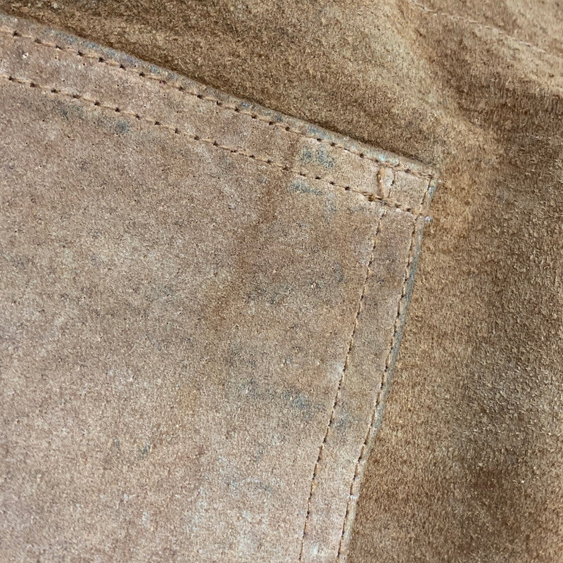 【現状渡し品】【メンズ】 M.JULIAN エム・ジュリアン 80-90S GENUINE LEATHER COVERALL ジェニュインレザー カバーオール アウター 146-260430-ya-14-izu サイズ：M カラー：BROWN 万代Net店