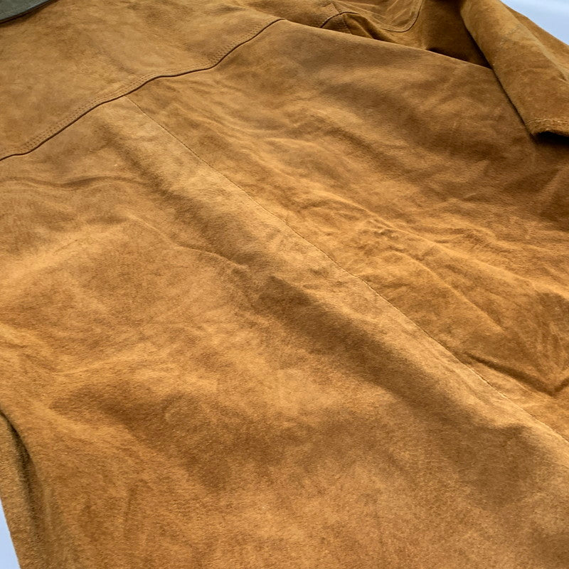 【現状渡し品】【メンズ】 M.JULIAN エム・ジュリアン 80-90S GENUINE LEATHER COVERALL ジェニュインレザー カバーオール アウター 146-260430-ya-14-izu サイズ：M カラー：BROWN 万代Net店