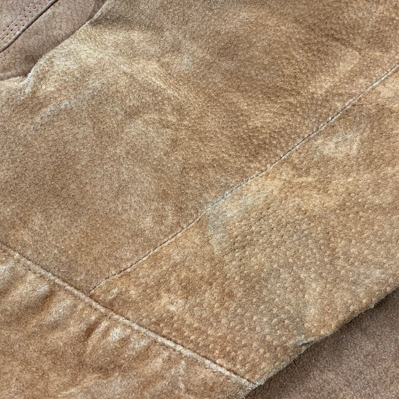 【現状渡し品】【メンズ】 M.JULIAN エム・ジュリアン 80-90S GENUINE LEATHER COVERALL ジェニュインレザー カバーオール アウター 146-260430-ya-14-izu サイズ：M カラー：BROWN 万代Net店