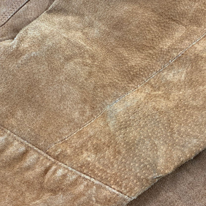 【現状渡し品】【メンズ】 M.JULIAN エム・ジュリアン 80-90S GENUINE LEATHER COVERALL ジェニュインレザー カバーオール アウター 146-260430-ya-14-izu サイズ：M カラー：BROWN 万代Net店