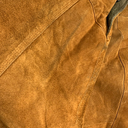 【現状渡し品】【メンズ】 M.JULIAN エム・ジュリアン 80-90S GENUINE LEATHER COVERALL ジェニュインレザー カバーオール アウター 146-260430-ya-14-izu サイズ：M カラー：BROWN 万代Net店