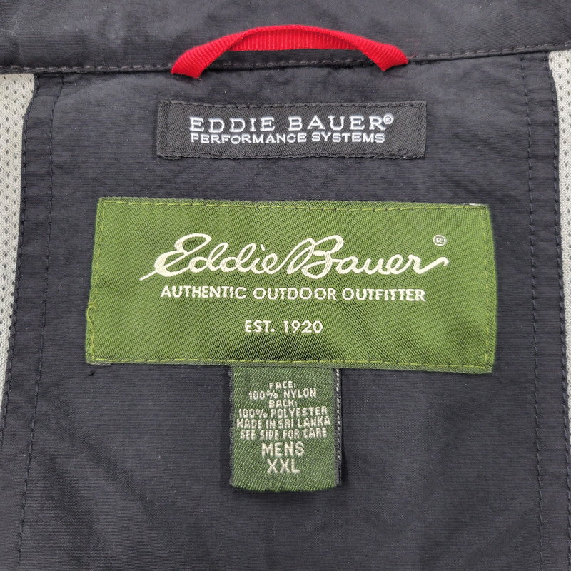 【中古品】【メンズ】 EDDIE BAUER エディー・バウアー MESH LINER ZIP UP JACKET メッシュ ライナー ジップ アップ ジャケット アウター 144-260505-kh-09-izu サイズ：XXL カラー：ブラック 万代Net店