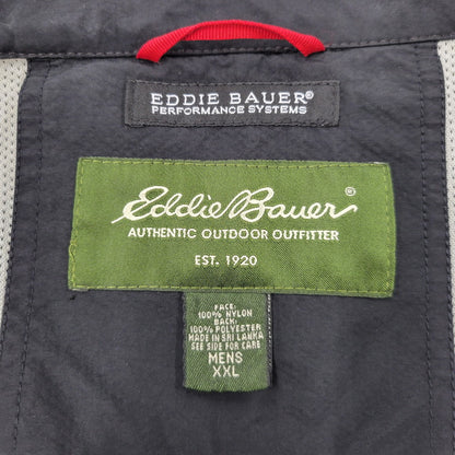 【中古品】【メンズ】 EDDIE BAUER エディー・バウアー MESH LINER ZIP UP JACKET メッシュ ライナー ジップ アップ ジャケット アウター 144-260505-kh-09-izu サイズ：XXL カラー：ブラック 万代Net店