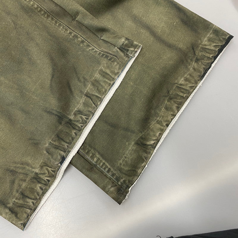 【中古美品】【メンズ】 TOY DEVIL トイデビル TD26SPNY03 TRANSFER PRINT SWEAT PANTS M-65 トランスファー プリント スウェット パンツ ボトムス 151-260501-kh-14-izu サイズ：3 カラー：カーキ 万代Net店