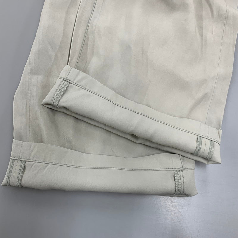 【中古品】【メンズ】 ANCELLM アンセルム ANC-PT106 VISCOSE BELT-LESS TROUSERS ヴィスコース ベルトレス トラウザーズ パンツ ボトムス 151-260501-kh-05-izu サイズ：1 カラー：MINT 万代Net店