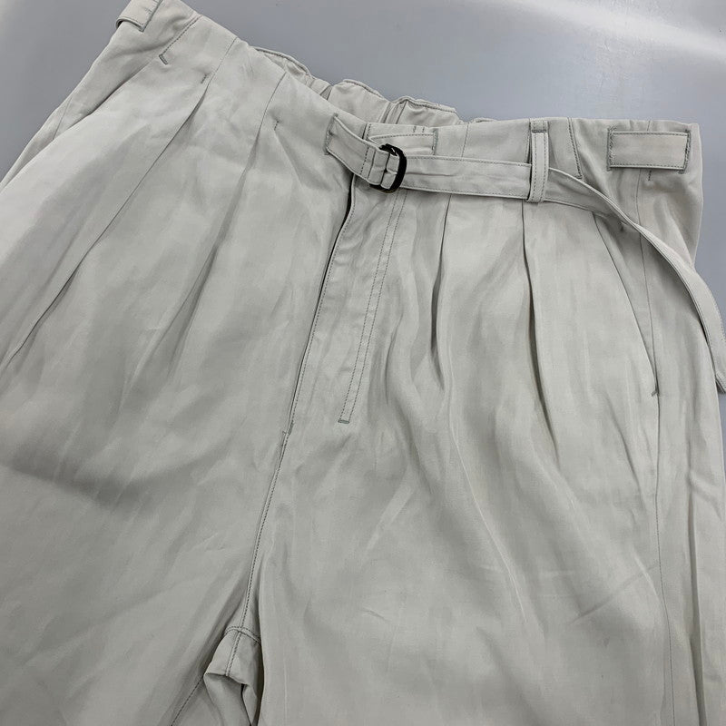 【中古品】【メンズ】 ANCELLM アンセルム ANC-PT106 VISCOSE BELT-LESS TROUSERS ヴィスコース ベルトレス トラウザーズ パンツ ボトムス 151-260501-kh-05-izu サイズ：1 カラー：MINT 万代Net店