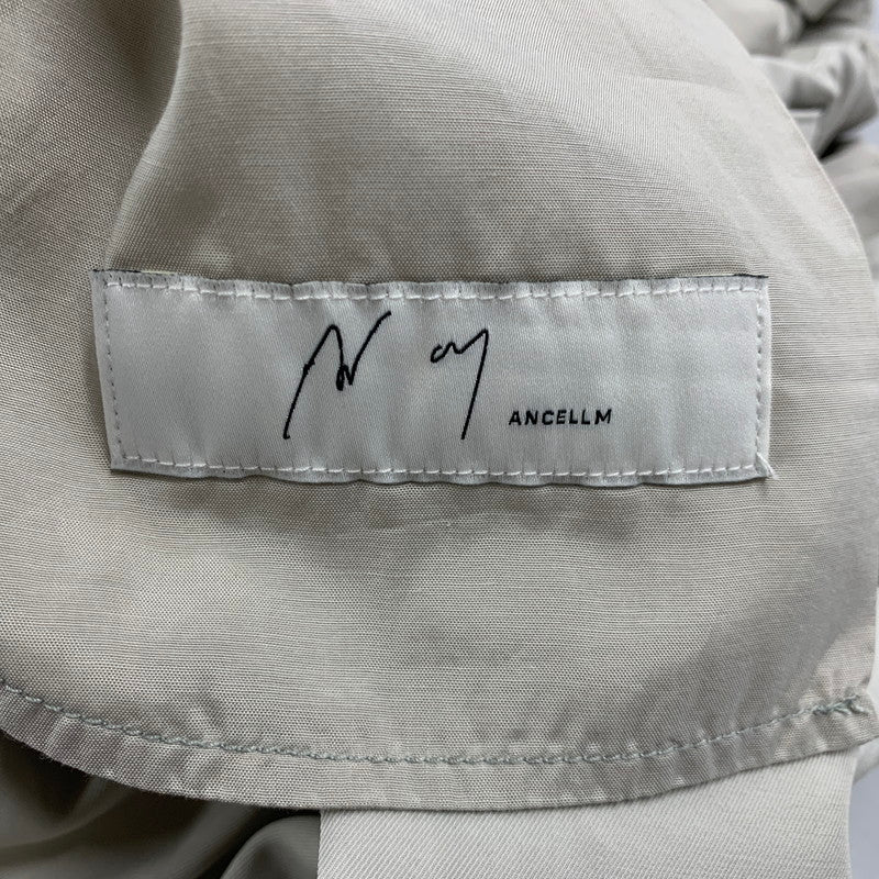 【中古品】【メンズ】 ANCELLM アンセルム ANC-PT106 VISCOSE BELT-LESS TROUSERS ヴィスコース ベルトレス トラウザーズ パンツ ボトムス 151-260501-kh-05-izu サイズ：1 カラー：MINT 万代Net店