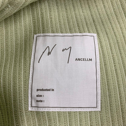 【中古美品】【メンズ】 ANCELLM アンセルム ANC-PT125 WRINKLED STRIPE TUCK SHORT ストライプ タック ショーツ ショートパンツ ボトムス 151-260501-kh-03-izu サイズ：1 カラー：WASABI 万代Net店
