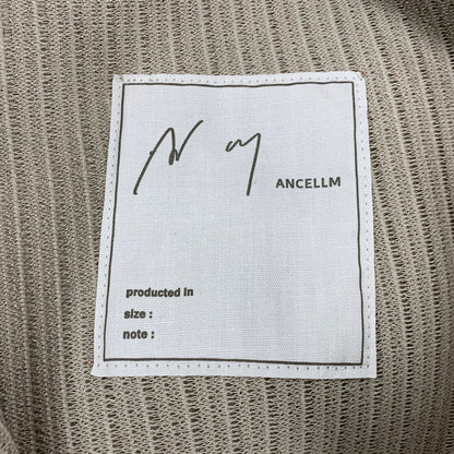 【中古美品】【メンズ】 ANCELLM アンセルム ANC-PT125 WRINKLED STRIPE TUCK SHORT ストライプ タック ショーツ ショートパンツ ボトムス 151-260501-kh-04-izu サイズ：2 カラー：GREIGE 万代Net店