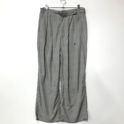【中古美品】【メンズ】 ANCELLM アンセルム ANC-PT104 AGING CHECK BELT-LESS SLACKS エイジング チェック ベルトレス スラックス ボトムス 151-260501-kh-09-izu サイズ：2 カラー：BLUE 万代Net店