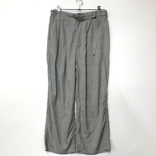【中古美品】【メンズ】 ANCELLM アンセルム ANC-PT104 AGING CHECK BELT-LESS SLACKS エイジング チェック ベルトレス スラックス ボトムス 151-260501-kh-09-izu サイズ：2 カラー：BLUE 万代Net店