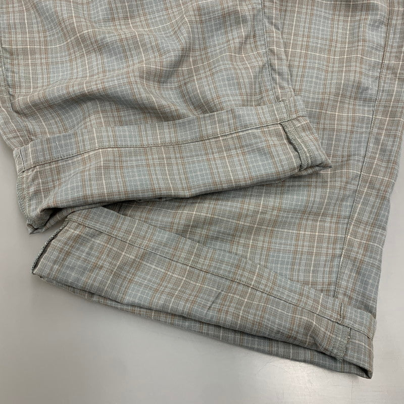 【中古美品】【メンズ】 ANCELLM アンセルム ANC-PT104 AGING CHECK BELT-LESS SLACKS エイジング チェック ベルトレス スラックス ボトムス 151-260501-kh-09-izu サイズ：2 カラー：BLUE 万代Net店