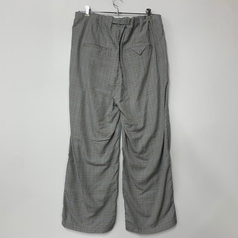 【中古美品】【メンズ】 ANCELLM アンセルム ANC-PT104 AGING CHECK BELT-LESS SLACKS エイジング チェック ベルトレス スラックス ボトムス 151-260501-kh-09-izu サイズ：2 カラー：BLUE 万代Net店