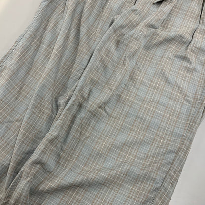 【中古美品】【メンズ】 ANCELLM アンセルム ANC-PT104 AGING CHECK BELT-LESS SLACKS エイジング チェック ベルトレス スラックス ボトムス 151-260501-kh-09-izu サイズ：2 カラー：BLUE 万代Net店