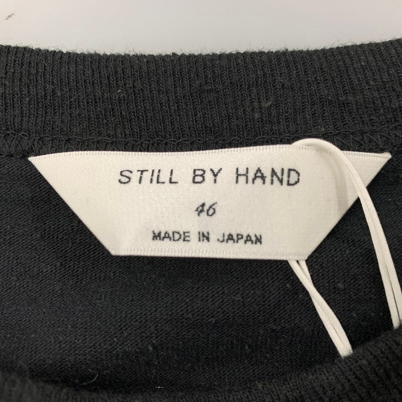 【中古品】【メンズ】 STILL BY HAND スティル バイ ハンド COTTON SILK NEP T-SHIRT コットン シルク ネップ Ｔシャツ トップス 半袖 140-260430-ya-07-izu サイズ：46 カラー：BLACK 万代Net店