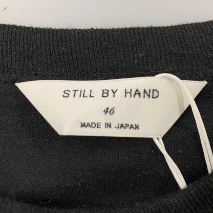 【中古品】【メンズ】 STILL BY HAND スティル バイ ハンド COTTON SILK NEP T-SHIRT コットン シルク ネップ Ｔシャツ トップス 半袖 140-260430-ya-07-izu サイズ：46 カラー：BLACK 万代Net店