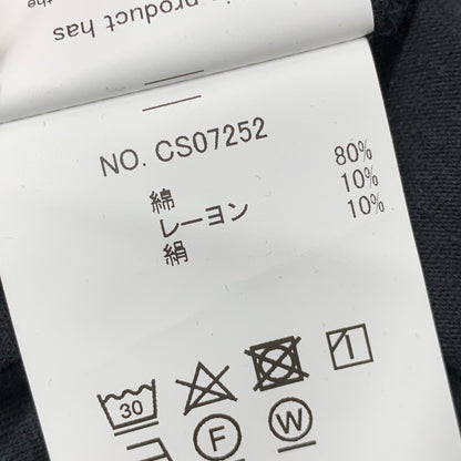 【中古品】【メンズ】 STILL BY HAND スティル バイ ハンド COTTON SILK NEP T-SHIRT コットン シルク ネップ Ｔシャツ トップス 半袖 140-260430-ya-07-izu サイズ：46 カラー：BLACK 万代Net店