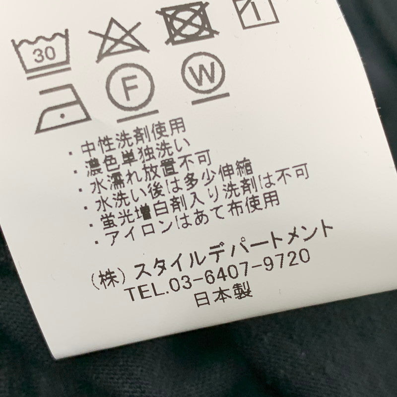 【中古品】【メンズ】 STILL BY HAND スティル バイ ハンド COTTON SILK NEP T-SHIRT コットン シルク ネップ Ｔシャツ トップス 半袖 140-260430-ya-07-izu サイズ：46 カラー：BLACK 万代Net店