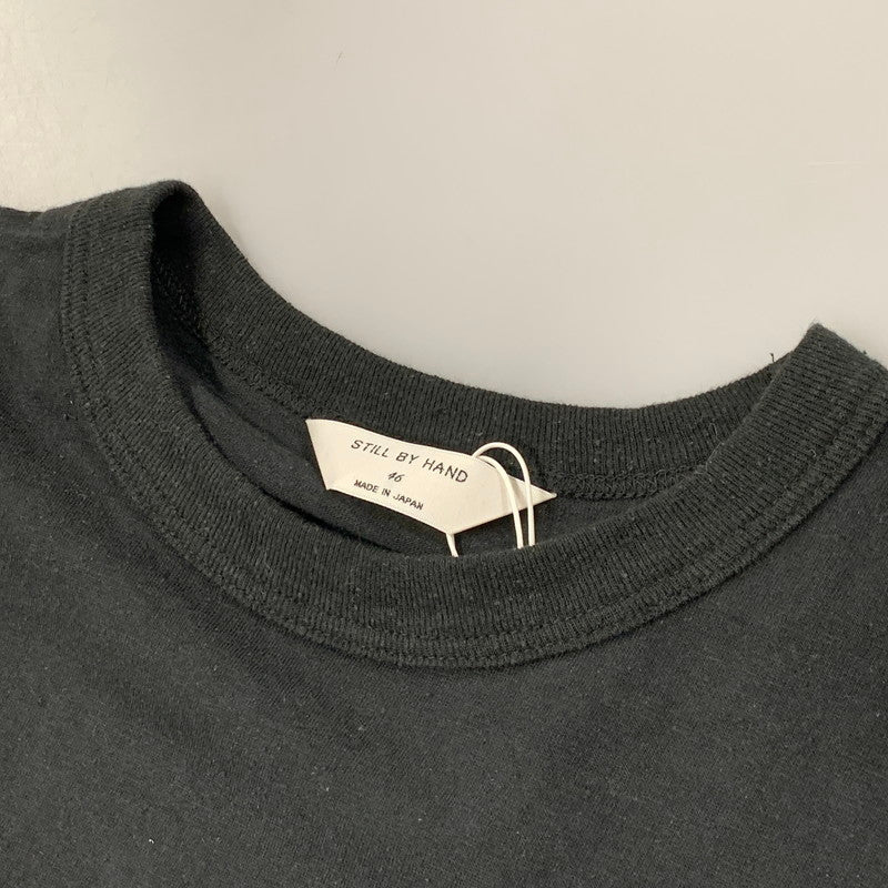 【中古品】【メンズ】 STILL BY HAND スティル バイ ハンド COTTON SILK NEP T-SHIRT コットン シルク ネップ Ｔシャツ トップス 半袖 140-260430-ya-07-izu サイズ：46 カラー：BLACK 万代Net店