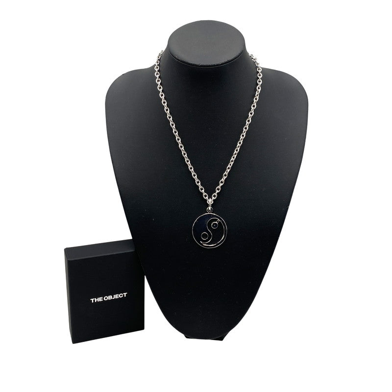 【中古品】【メンズ/レディース】 THE OBJECT ザオブジェクト TO-HKG-24014 YIN-YANG SYMBOL NECKLACE 陰陽 シンボル ネックレス アクセサリー 192-260501-kh-26-izu カラー：シルバー 万代Net店