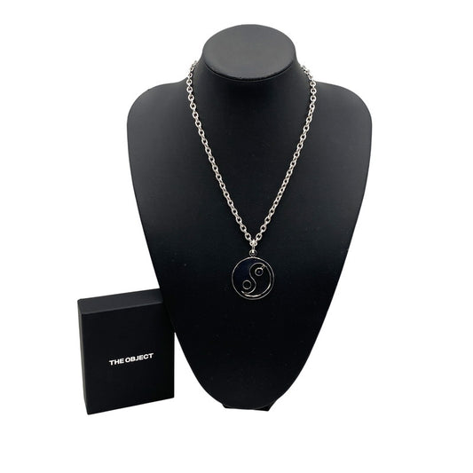 【中古品】【メンズ/レディース】 THE OBJECT ザオブジェクト TO-HKG-24014 YIN-YANG SYMBOL NECKLACE 陰陽 シンボル ネックレス アクセサリー 192-260501-kh-26-izu カラー：シルバー 万代Net店