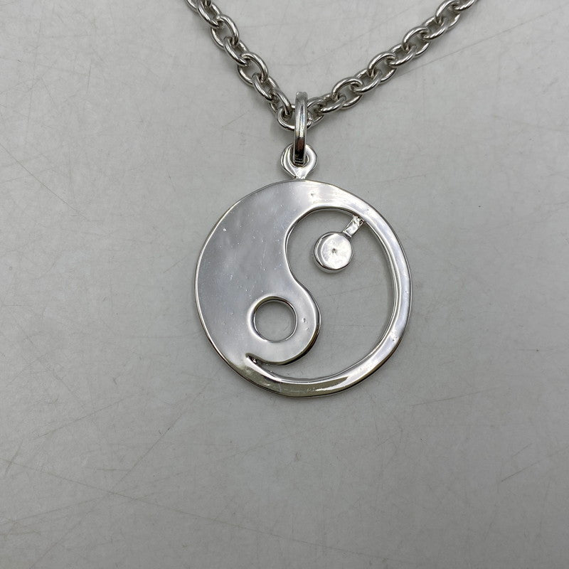 【中古品】【メンズ/レディース】 THE OBJECT ザオブジェクト TO-HKG-24014 YIN-YANG SYMBOL NECKLACE 陰陽 シンボル ネックレス アクセサリー 192-260501-kh-26-izu カラー：シルバー 万代Net店