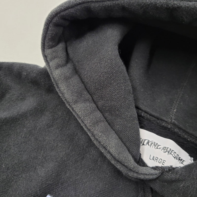 【中古品】【メンズ】 FUCKING AWESOME ファッキン オーサム PHOTO HOODED SWEATSHIRT フォト フーデッド スウェットシャツ パーカー トップス 142-260505-kh-08-izu サイズ：L カラー：ブラック 万代Net店