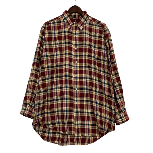 【中古品】【メンズ】 RALPH LAUREN ラルフローレン 90-00S BLAIRE CHECK LS BD SHIRT ブレア チェック ロングスリーブ ボタンダウン シャツ トップス 長袖 146-260429-cs-02-izu サイズ：M カラー：マルチ 万代Net店