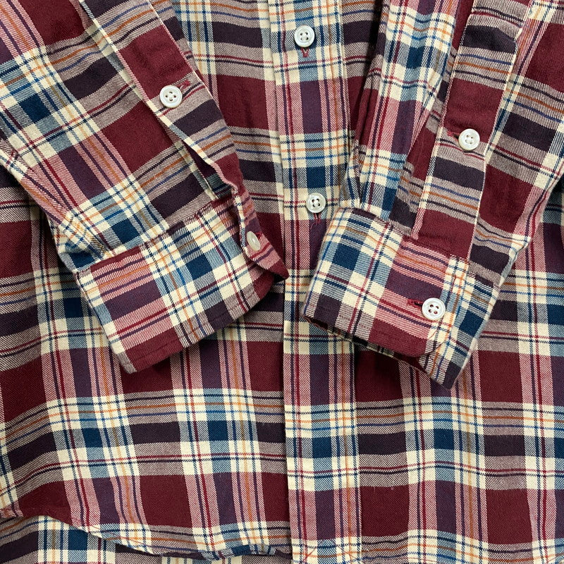 【中古品】【メンズ】 RALPH LAUREN ラルフローレン 90-00S BLAIRE CHECK LS BD SHIRT ブレア チェック ロングスリーブ ボタンダウン シャツ トップス 長袖 146-260429-cs-02-izu サイズ：M カラー：マルチ 万代Net店