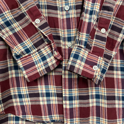 【中古品】【メンズ】 RALPH LAUREN ラルフローレン 90-00S BLAIRE CHECK LS BD SHIRT ブレア チェック ロングスリーブ ボタンダウン シャツ トップス 長袖 146-260429-cs-02-izu サイズ：M カラー：マルチ 万代Net店