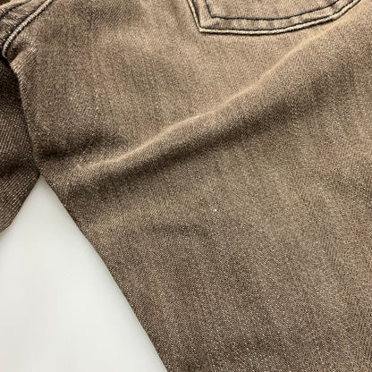 【中古品】【メンズ】 DOLCE&GABBANA ドルチェアンドガッバーナ G46NMD ZIP BOOT CUT DENIM PANTS ジップ ブーツ カット デニム パンツ ボトムス 152-260501-kh-02-izu サイズ：44 カラー：ブラウン 万代Net店