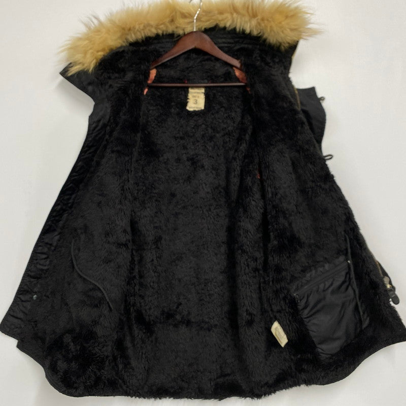 【現状渡し品】【メンズ】 GAIJIN MADE ガイジンメイド N-3B FLIGHT JACKET フライト ジャケット アウター 145-260429-cs-03-izu サイズ：3 カラー：ブラック 万代Net店