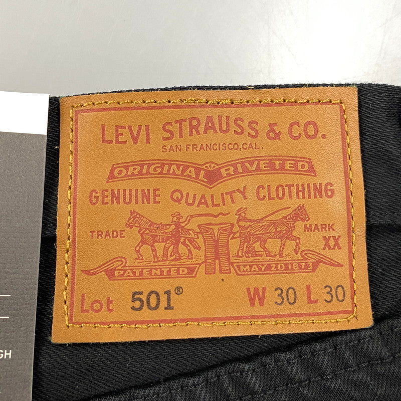 【中古美品】【メンズ】 Levi's リーバイス ORIGINAL 501 DENIM PANTS PC9-00501-0165 デニムパンツ ジーンズ ボトムス 158-260504-as-06-izu サイズ：30×30 カラー：ブラック 万代Net店